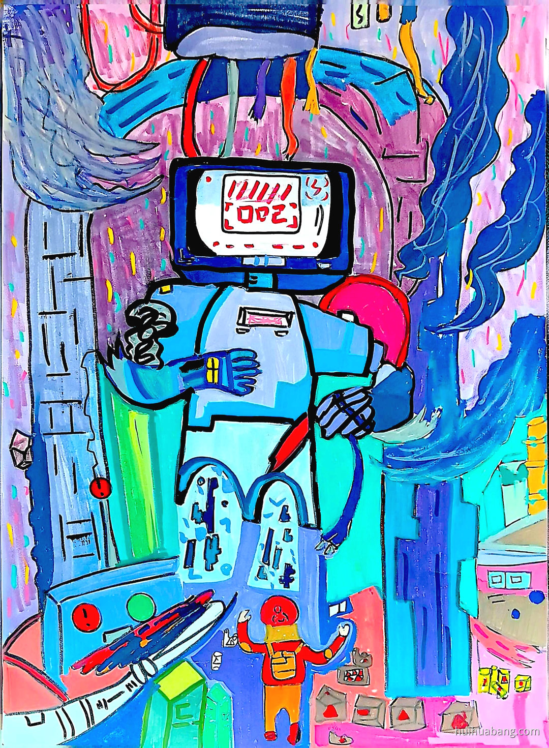 创新如光，照亮前行路||科创未来科技绘画（第8张）