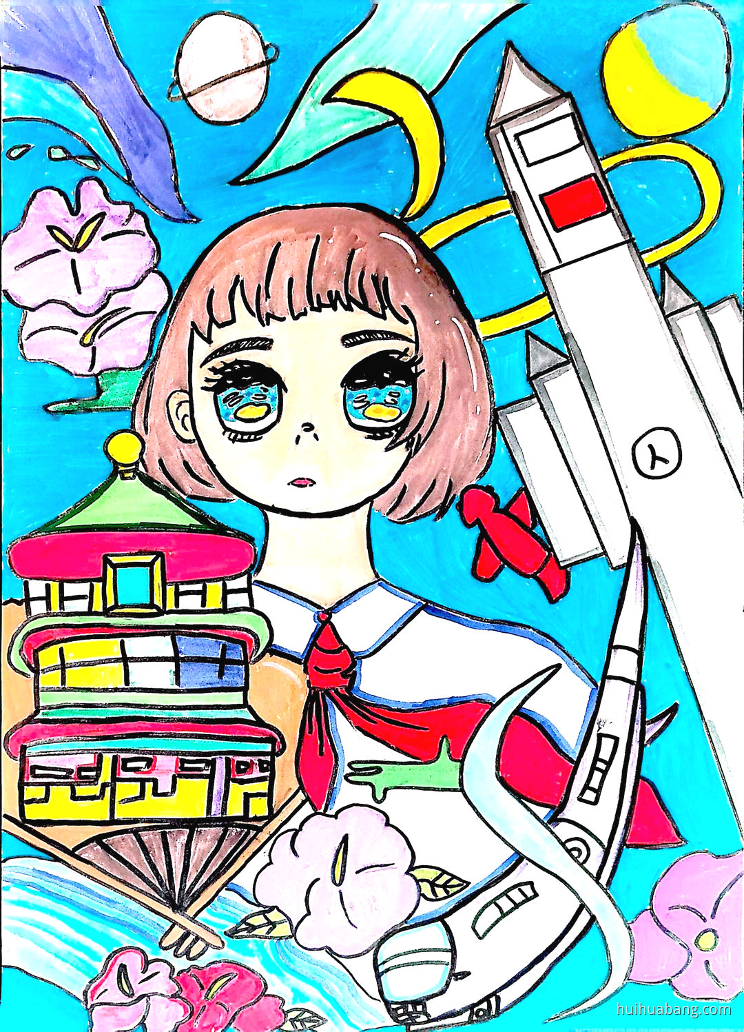 创新如光，照亮前行路||科创未来科技绘画（第3张）