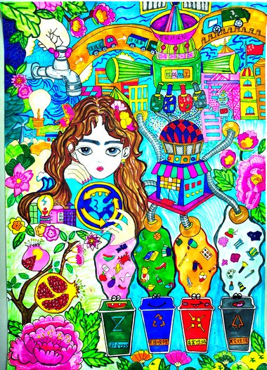 脑洞大开 未来科技儿童科幻画（5张）