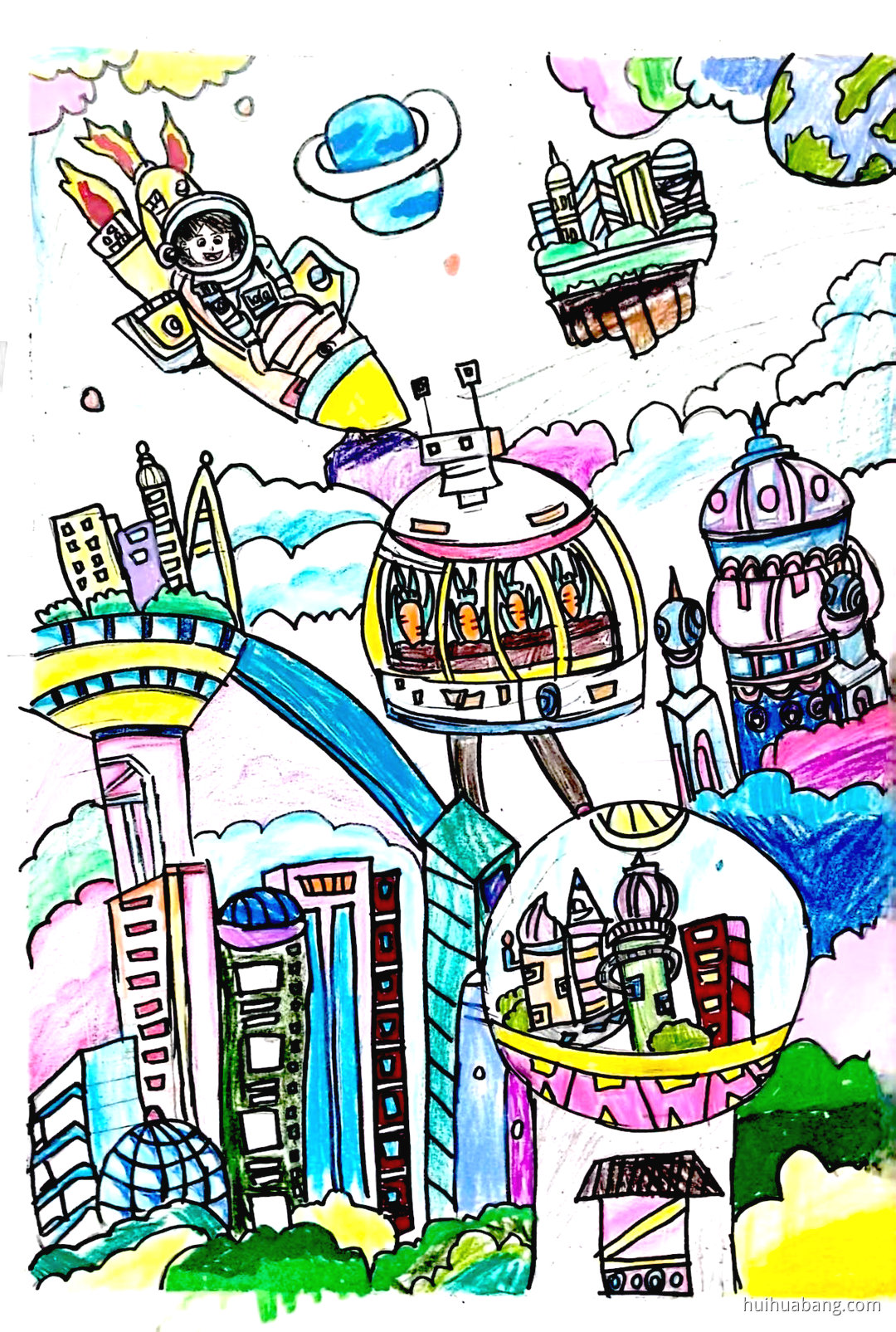 科技筑梦 创想未来绘画图片（第6张）