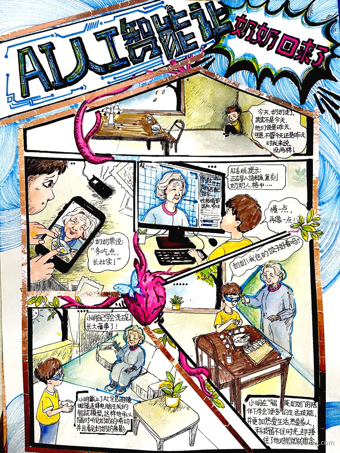 二年级漂亮科技主题绘画（第7张）