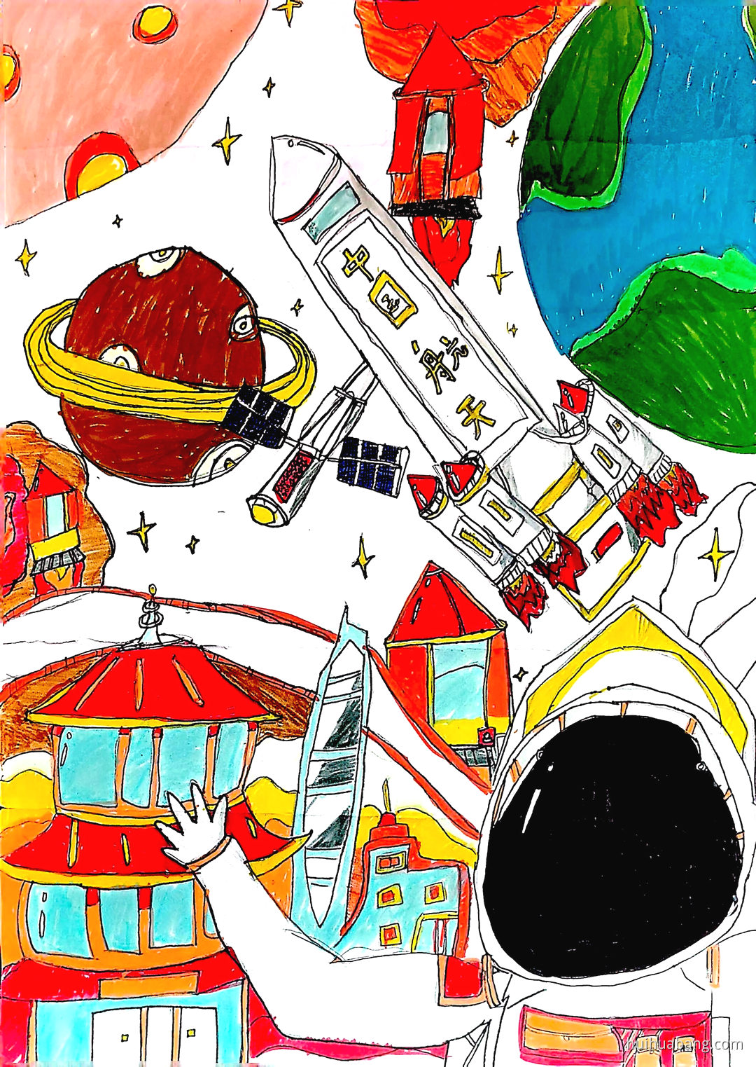 创新如光，照亮前行路||科创未来科技绘画（第5张）