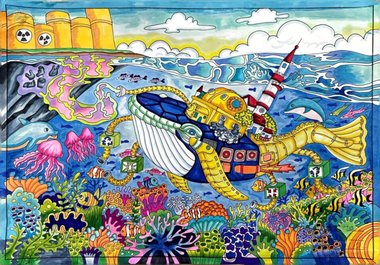 科技创未来 儿童科幻画画作品（6张）