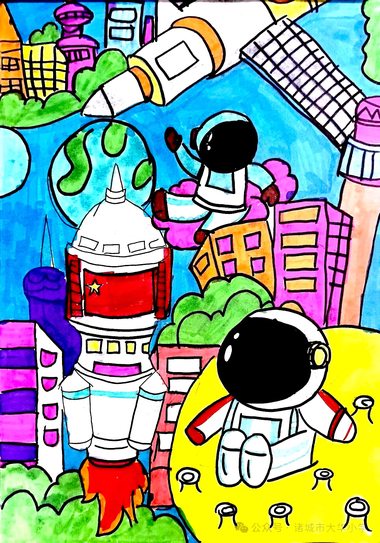 我的航天梦 科创未来主题绘画作品展（8张）
