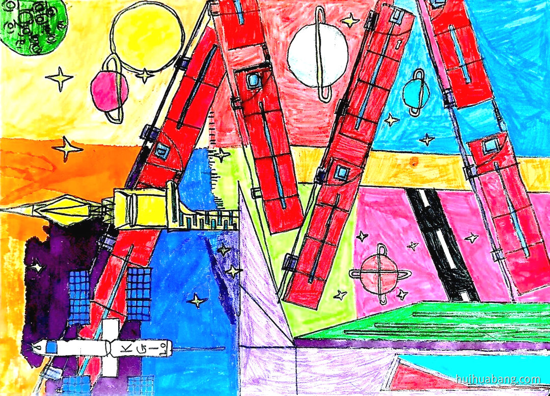 创新如光，照亮前行路||科创未来科技绘画（第2张）